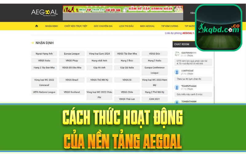 Cách thức hoạt động của nền tảng aegoal