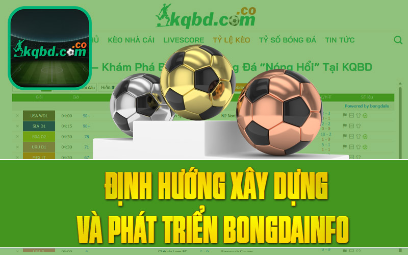 Định hướng xây dựng và phát triển Bongdainfo